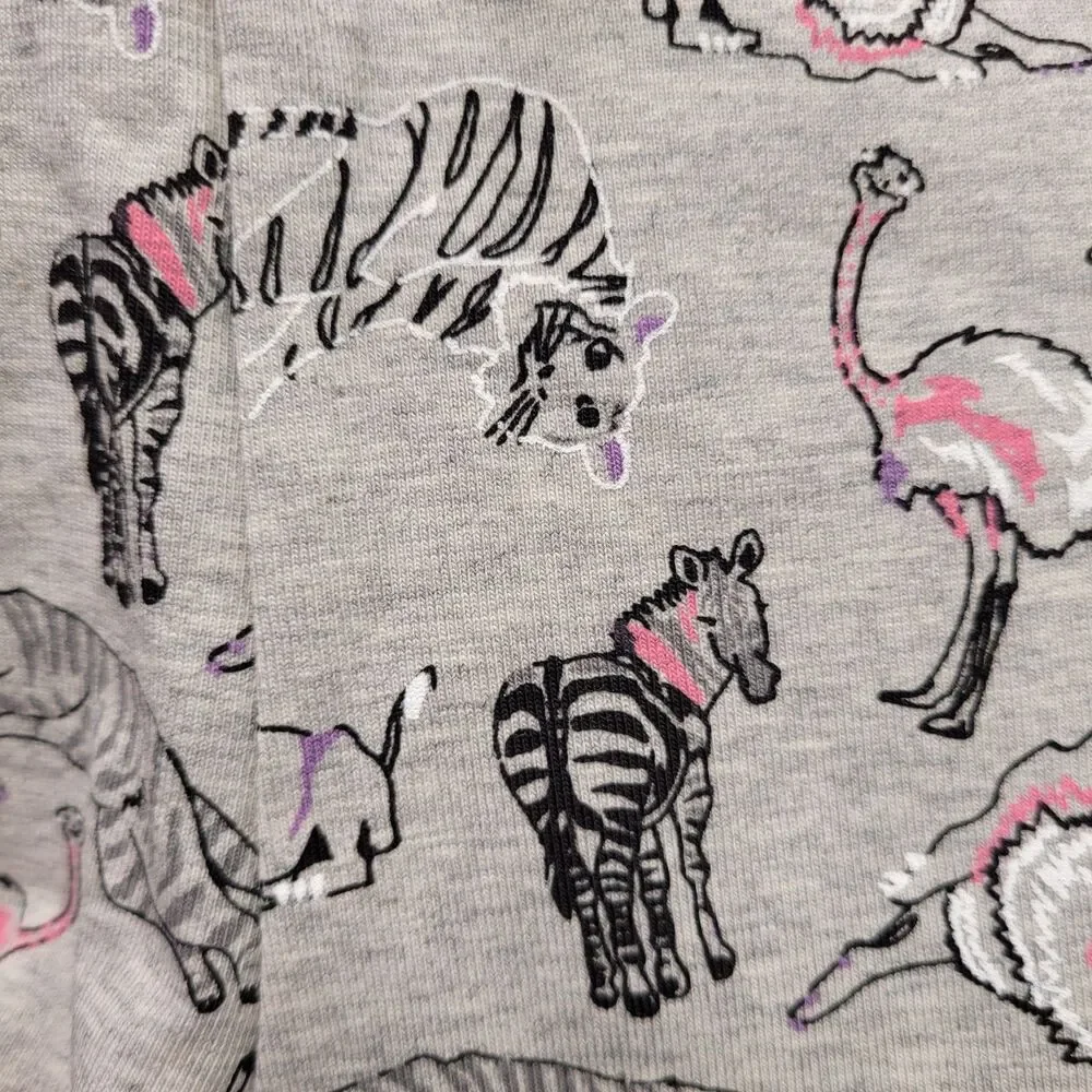 Spotted Zebra Girls  Active Stretch Blue & Gray Printed Legging 3T (2-Pack)
